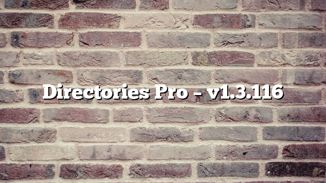 Directories Pro – v1.3.116