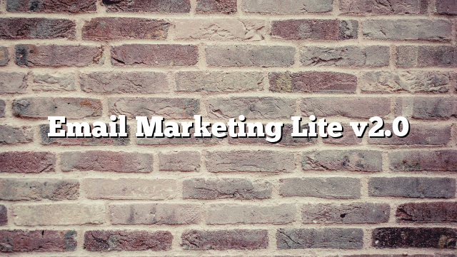 Email Marketing Lite v2.0