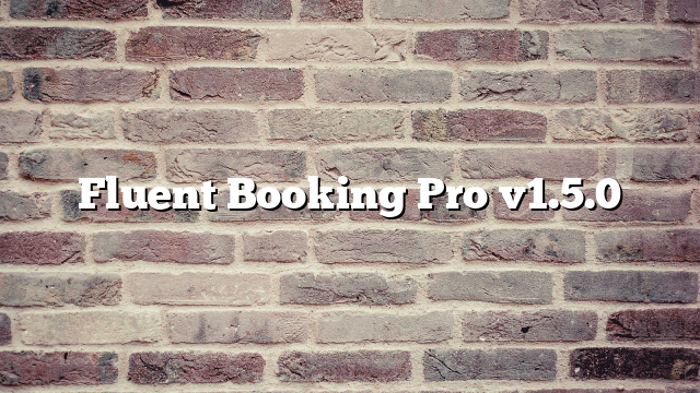 Fluent Booking Pro v1.5.0