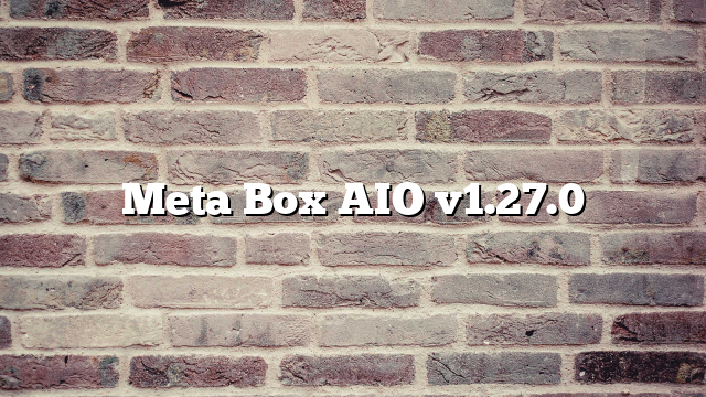 Meta Box AIO v1.27.0