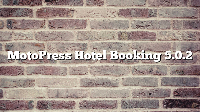 MotoPress Hotel Booking 5.0.2