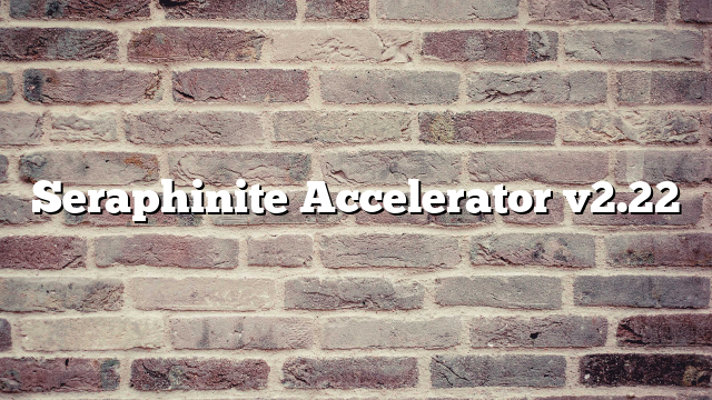 Seraphinite Accelerator v2.22