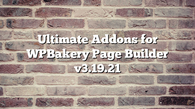 Ultimate Addons for WPBakery Page Builder v3.19.21