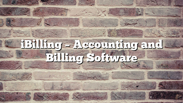 iBilling – Accounting and Billing Software